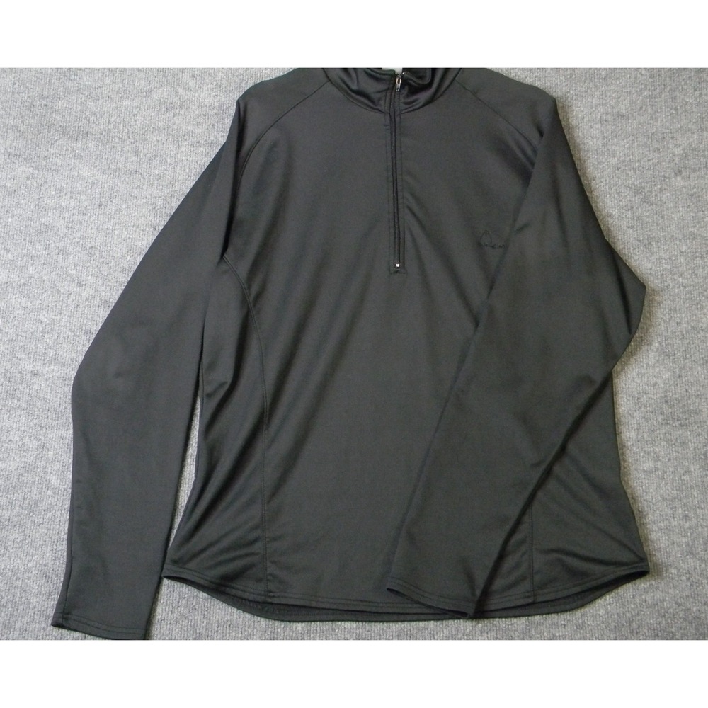 Head XL Black 1/4 Zip Pullover Athletic Shirt Stretch Long Sleeve Men's